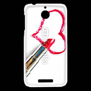 Coque HTC Desire 510 Coeur avec rouge à lèvres