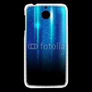 Coque HTC Desire 510 Rideau bleu à strass
