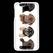 Coque HTC Desire 510 Alignement de petits chiens