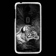 Coque HTC Desire 510 Tigre du Bengale en noir et blanc