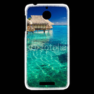 Coque HTC Desire 510 Bungalow sur l'eau des tropiques