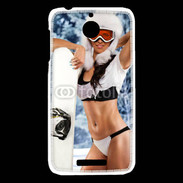 Coque HTC Desire 510 Charme et snowboard