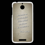 Coque HTC Desire 510 Survie valeur Sepia Citation Oscar Wilde