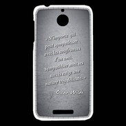 Coque HTC Desire 510 Sympathiser Noir Citation Oscar Wilde