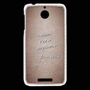 Coque HTC Desire 510 Aimer Rouge Citation Oscar Wilde