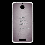 Coque HTC Desire 510 Aimer Violet Citation Oscar Wilde