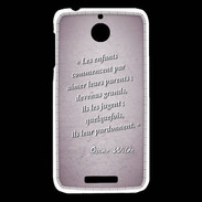 Coque HTC Desire 510 Dieux prières Rose Citation Oscar Wilde