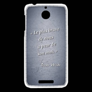 Coque HTC Desire 510 Brave Bleu Citation Oscar Wilde