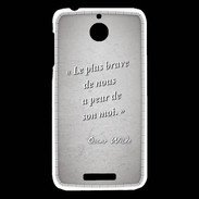 Coque HTC Desire 510 Brave Gris Citation Oscar Wilde