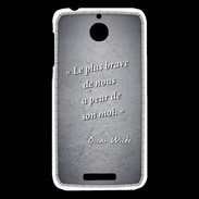Coque HTC Desire 510 Brave Noir Citation Oscar Wilde