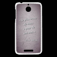 Coque HTC Desire 510 Brave Violet Citation Oscar Wilde