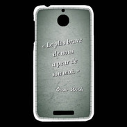Coque HTC Desire 510 Brave Vert Citation Oscar Wilde