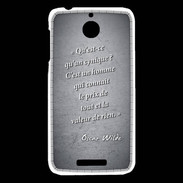 Coque HTC Desire 510 Cynique Noir Citation Oscar Wilde
