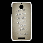 Coque HTC Desire 510 Vie art Sepia Citation Oscar Wilde