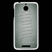 Coque HTC Desire 510 Bons heureux Vert Citation Oscar Wilde