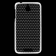 Coque HTC Desire 510 pois noir & blanc