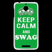 Coque HTC Desire 510 Keep Calm Swag Vert