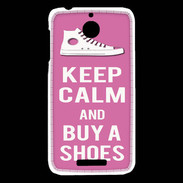 Coque HTC Desire 510 Keep Calm Buy Shoes Rose