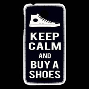 Coque HTC Desire 510 Keep Calm Buy Shoes Noir