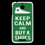 Coque HTC Desire 510 Keep Calm Buy Shoes Vert