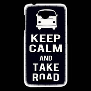 Coque HTC Desire 510 Keep Calm Take Road Noir