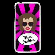 Coque HTC Desire 510 Miss Fashion Chatain