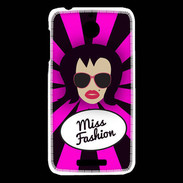 Coque HTC Desire 510 Miss Fashion Brune