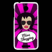 Coque HTC Desire 510 Miss Shopping Brune