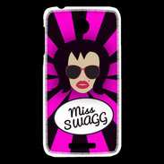 Coque HTC Desire 510 Miss Swag Brune