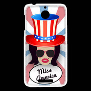 Coque HTC Desire 510 Miss USA Brune