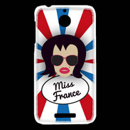 Coque HTC Desire 510 Miss France Brune