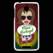 Coque HTC Desire 510 Miss Portugal Chatain