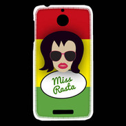 Coque HTC Desire 510 Miss Rasta Brune