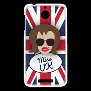 Coque HTC Desire 510 Miss UK Chatain