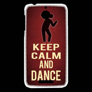 Coque HTC Desire 510 Keep Calm and Dance Rouge