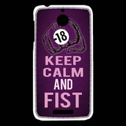 Coque HTC Desire 510 Keep Calm and Fist Violet