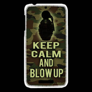 Coque HTC Desire 510 Keep Calm and Grenade Camouflage