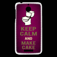 Coque HTC Desire 510 Keep Calm and Make cake Rose