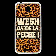 Coque HTC Desire 510 Wesh garde la pèche Léopard