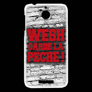 Coque HTC Desire 510 Wesh garde la pèche Rouge