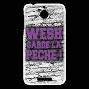 Coque HTC Desire 510 Wesh garde la pèche Violet