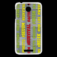 Coque HTC Desire 510 Wesh Vert Jaune