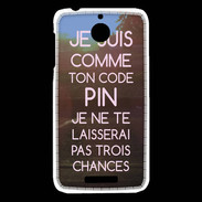 Coque HTC Desire 510 Code pin rose ZG