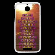 Coque HTC Desire 510 Message codé ZG