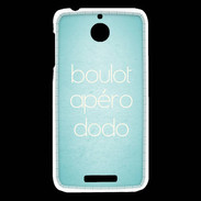 Coque HTC Desire 510 Boulot Apéro Dodo Turquoise ZG