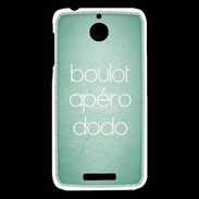 Coque HTC Desire 510 Boulot Apéro Dodo Vert ZG
