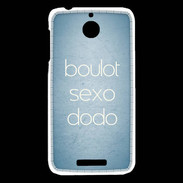 Coque HTC Desire 510 Boulot Sexo Dodo Bleu ZG