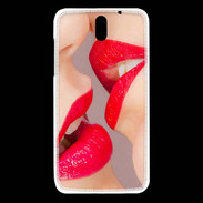 Coque HTC Desire 610 Bouche sexy Lesbienne et rouge à lèvres gloss