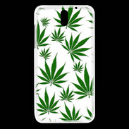 Coque HTC Desire 610 Feuille de cannabis sur fond blanc