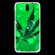 Coque HTC Desire 610 Cannabis Effet bulle verte
